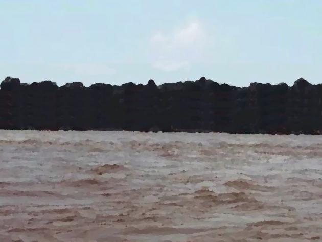 North Koel river in full flow after monsoon